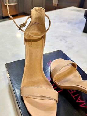 Material Girl Marily Patent Ankle Strap Heels Pink